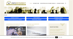 Desktop Screenshot of info-zeitarbeit.de