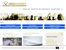 Tablet Screenshot of info-zeitarbeit.de